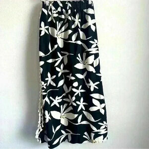 Luukse Tropical‎ Hawaiian Maxi Open Side Tassels Skirt Size Large